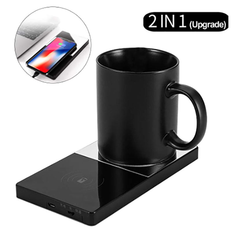 2 In 1 Electric Wireless Cup Warmer Device