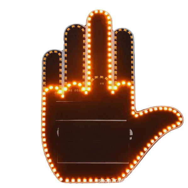 Funny LED Illuminated Gesture Hand Lamp with Remote