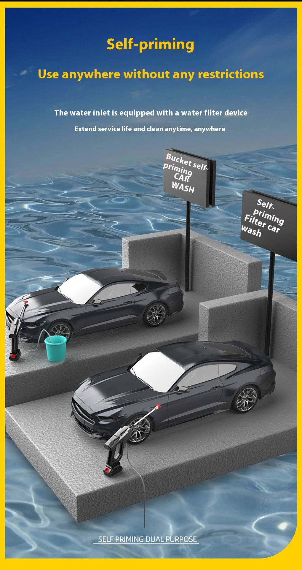 Portable Wireless Car Washing Gun