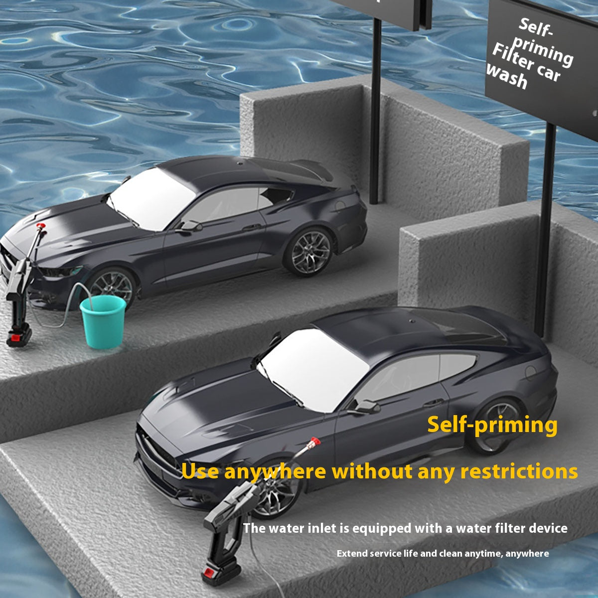 Portable Wireless Car Washing Gun