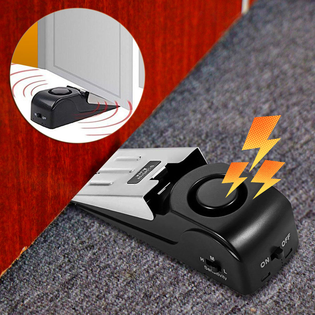 Resistance Door Stop Alarm For Home Safety
